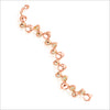 Icona Pearl Bracelet in Sterling Silver Plated with 18k Rose Gold - B056-R1-PE