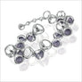 Icona Amethyst Bracelet in Sterling Silver
