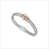 Linked By Love Bracelet in Sterling Silver plated with Rose Gold