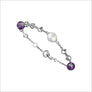 Icona Amethyst & Pearl Bracelet in Sterling Silver