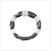 Sahara Rock Crystal Bracelet in Sterling Silver plated with Black Rhodium