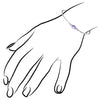 Lolita Amethyst Bangle in Sterling Silver