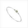 Lolita Green Amethyst Bangle in Sterling Silver