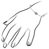 Lolita Blue Topaz & Diamond Bangle in Sterling Silver