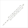 Fiamma 18K White Gold & White Topaz Bracelet