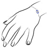 Diamanté Evil Eye Charm Bracelet in Sterling Silver