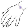 Giulietta 18k Gold & Amethyst Bracelet with Diamonds