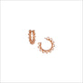 Icona Small Hoop Earrings in Sterling Silver plated with 18k Rose Gold