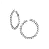 Icona Sterling Silver Large Hoop Earrings
