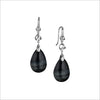 Icona Tigers Eye Drop Earrings in Sterling Silver