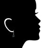 Icona Tigers Eye Drop Earrings in Sterling Silver