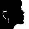 Icona Amethyst Dangle Earrings in Sterling Silver