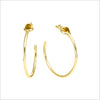 Lolita Citrine Hoop Earrings in Sterling Silver plated with 18k Yellow Gold