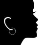 Lolita Blue Topaz Hoop Earrings in Sterling Silver