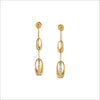 Triadra 18K Yellow Gold & Diamond Earrings