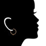 Icona Hoop Earrings in Sterling Silver plated with 18k Rose Gold