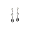 Triadra 18K Gold Earrings with Black Onyx & Mother of Pearl
