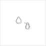 Fiamma 18K White Gold & Diamond Stud Earrings