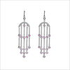 Eterno 18K White Gold & Pink Tourmaline Earring