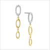 Allegra 18K White & Yellow Gold Earrings with Diamonds