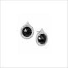 Giulietta 18k White Gold & Black Onyx Earrings with Diamonds