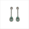 Couture 18K Gold Earrings with Morganite & Green Beryl with Diamonds
