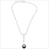 Couture 18K White Gold & Pearl Necklace with Diamonds