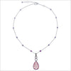 Couture 18K Gold Necklace with Morganite & Pink Sapphire