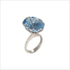 Couture 18K Gold & Aquamarine Ring with Diamonds 35