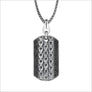Men's Centauro Sterling Silver & Black Diamond Pendant