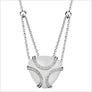 Spirit White Onyx & Diamond Necklace in Sterling Silver