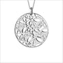 Medallion Rock Crystal Large Pendant in Sterling Silver