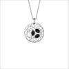 Medallion Black Onyx Small Pendant in Sterling Silver
