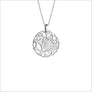 Medallion Rock Crystal Small Pendant in Sterling Silver