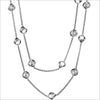 Icona Rock Crystal 42" Necklace in Sterling Silver