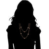 Icona Rock Crystal 42" Necklace in Sterling Silver Plated with Rose Gold