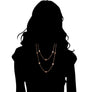 Icona Rock Crystal 42" Necklace in Sterling Silver Plated with Rose Gold