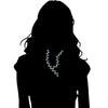 Icona Blue Quartz Necklace in Sterling Silver