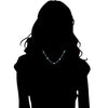 Icona Turquoise 18" Necklace in Sterling Silver