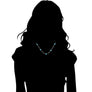 Icona Turquoise 18" Necklace in Sterling Silver