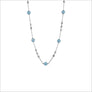 Icona Aquamarine 32" Necklace in Sterling Silver