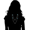 Icona Turquoise & Pearl 42" Necklace in Sterling Silver