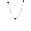 Icona Sterling Silver 18" Necklace with Black Onyx