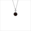 Icona Black Onyx & Diamond Small Sterling Silver Necklace - N313-S2-OX