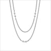 Diamanté 42" Necklace in Sterling Silver
