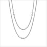 Diamanté 42" Necklace in Sterling Silver