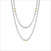 Diamanté 18K Yellow Gold Plated & Sterling Silver 42" Necklace