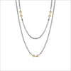 Diamanté 18K Yellow Gold Plated & Sterling Silver 42" Necklace
