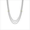 Diamanté 18K Gold Plated & Sterling Silver 18" Necklace