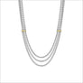 Diamanté 18K Gold Plated & Sterling Silver 18" Necklace